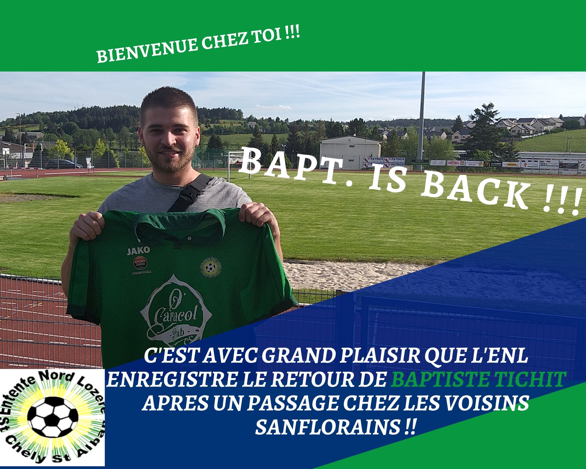 Bleu et Vert Foot Photo Montage Collage (5)
