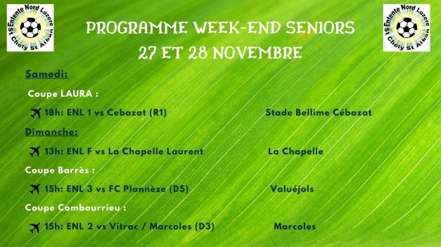 programme wk 27 et 28 novembre seniors (1)